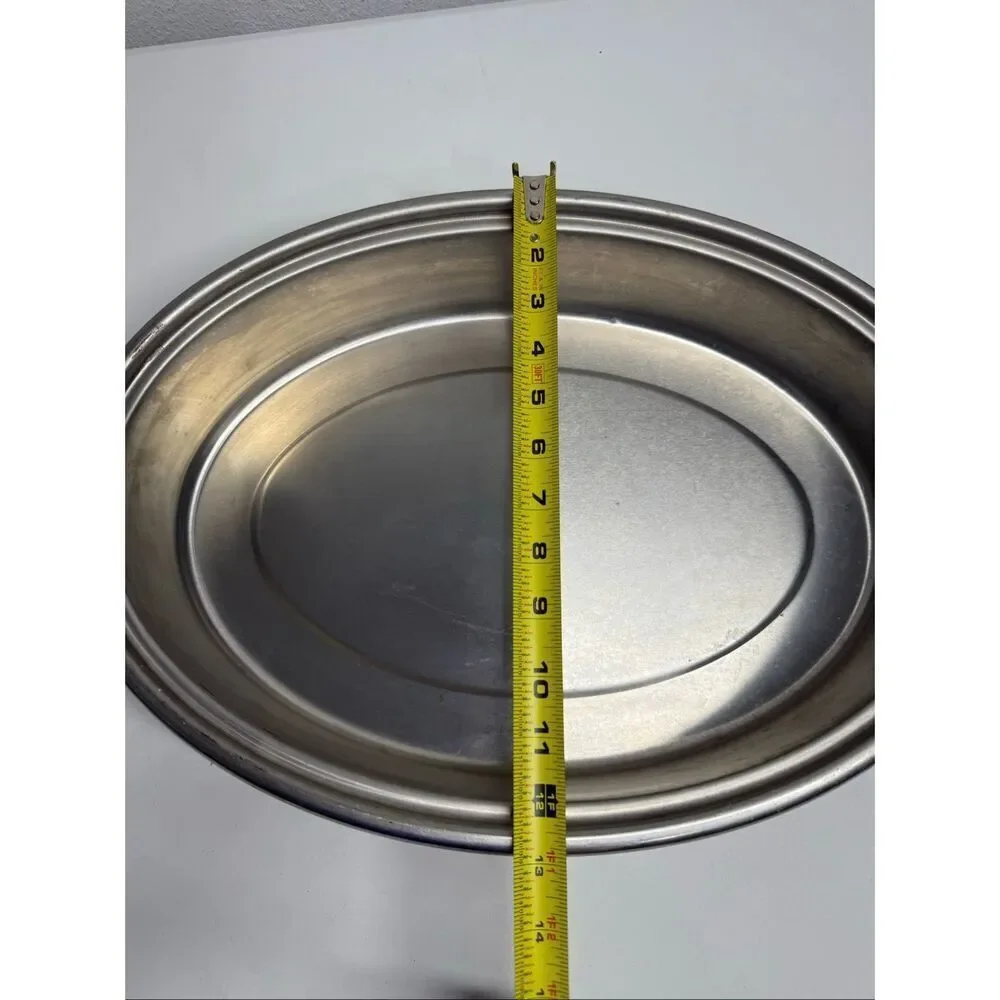 Lifetime Stainless Steel Oval Baking Dish 18” X 12”